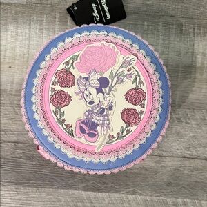 Loungefly Minnie Mouse Pink and Blue Floral Bag